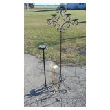 3- Metal Tall Candle Sticks