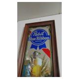 PBR Beer Mirror, 22" x 11"