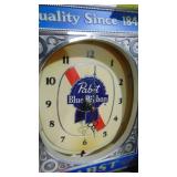 PBR Wall Clock, Lights Up, Top asis, 16" x 12"