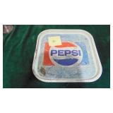 Vintage Square Pepsi Tray, 13" x 13"