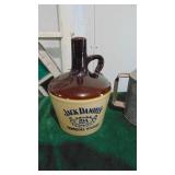 Jack Danniels Jug and Vintage Small Metal Can