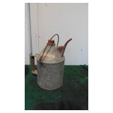 Jack Danniels Jug and Vintage Small Metal Can