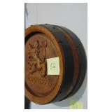 Lowenbrau Beer Plastic Barrel Sign, 17" Rd