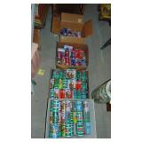 4-Boxes of Vintage Empty Pop Cans