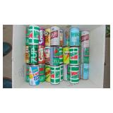 4-Boxes of Vintage Empty Pop Cans