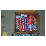 4-Boxes of Vintage Empty Pop Cans