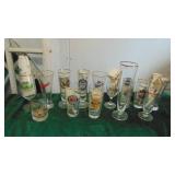 Various New Official Glasses of World Great Breweries