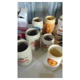 9- Beer Steins, Mostly from Germany