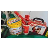 Various Tins and Coke Tray