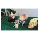 Royal Copley, Pig Bank, Tape Dispenser Snail and Small Animals