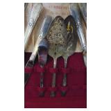 Rodger Bros "Aderation" Silverplate Silverware, 8 Place Setting with Serving Pcs