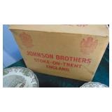 4 Place Setting Johnson Brothers Friendly Village China in Original Box, More in Box