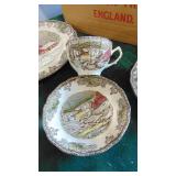 4 Place Setting Johnson Brothers Friendly Village China in Original Box, More in Box