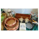 Various Kitchen Items, Zinc Lids