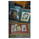 Various Framed Pictures