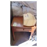 Singer Sewing Machine in Cabinet and Sewing Box