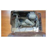 Singer Sewing Machine in Cabinet and Sewing Box