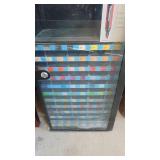 Metal Lockable Cabinet With Key, 62" x 12" x 11"