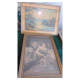 Selection of Vintage Prints in Frames