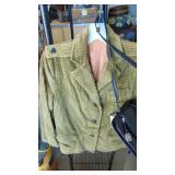 Small Vintage Olive Green Ladies Jacket and Brand New Giani Bernini Leather Purse