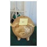 Large Gold Plastic Piggy Bank