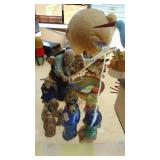 Selection of Clay and Ceramic Oriental Figures