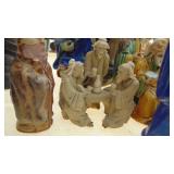 Selection of Clay and Ceramic Oriental Figures