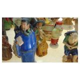 Selection of Clay and Ceramic Oriental Figures