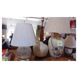4-Table Lamps and 1 Floor Lamp