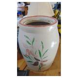 4-Pottery Pcs and Cast Iron Toy Stove