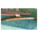 Wood Souvenir Tourist Items, Knife and Pottery Dish