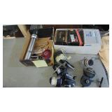 7-Reels, 3-Empty Boxes and Vintage Flashlight