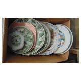 Vintage Adding Machine, Meat Grinders and Box of State Plates