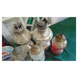 Various Oil Lamps