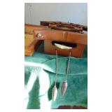 Battery Operated Wolf Clock and Wood Crafted Wall Hanging