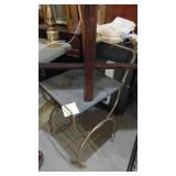 Fan, Oval Table and Vintage Tea Cart