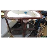 Fan, Oval Table and Vintage Tea Cart