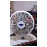 Fan, Oval Table and Vintage Tea Cart