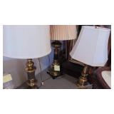 3-Brass Table Lights