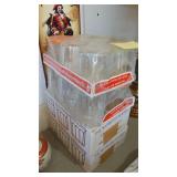 24-New Glass Jam Pots