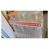 24-New Glass Jam Pots