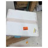 MUSTEE 17 in. x 20 in. Fiberglass Self-Rimming Utility Sink in White