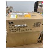 4 in. Caster Kit for Heavy Duty Welded Steel Garage Base Cabinets