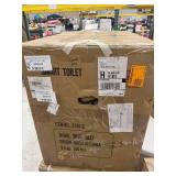 Yulika Smart Toilet with Tank-Elongated 1.28 GPF Bidet Toilet with Heated Seat and Auto Flush Foot Sensor Operation in White