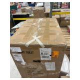 Yulika Smart Toilet with Tank-Elongated 1.28 GPF Bidet Toilet with Heated Seat and Auto Flush Foot Sensor Operation in White