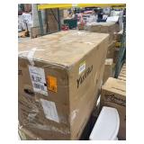 Yulika Smart Toilet with Tank-Elongated 1.28 GPF Bidet Toilet with Heated Seat and Auto Flush Foot Sensor Operation in White