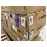 OHK Series 48 in. W x 96 in. D x 22-40 in. H Black Ceiling Mounted Overhead Garage Storage Rack with Accessory Hooks