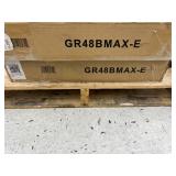 Fleximounts Max Series 48 in. W x 96 in. D x 24 - 40 in. H Black Heavy Duty Ceiling Mounted Overhead Garage Storage Rack