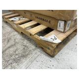 Fleximounts Max Series 48 in. W x 96 in. D x 24 - 40 in. H Black Heavy Duty Ceiling Mounted Overhead Garage Storage Rack