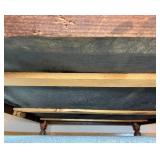 Solid Walnut Antique Hand Carved Bed Frame with Custom Mattress and Boxspring